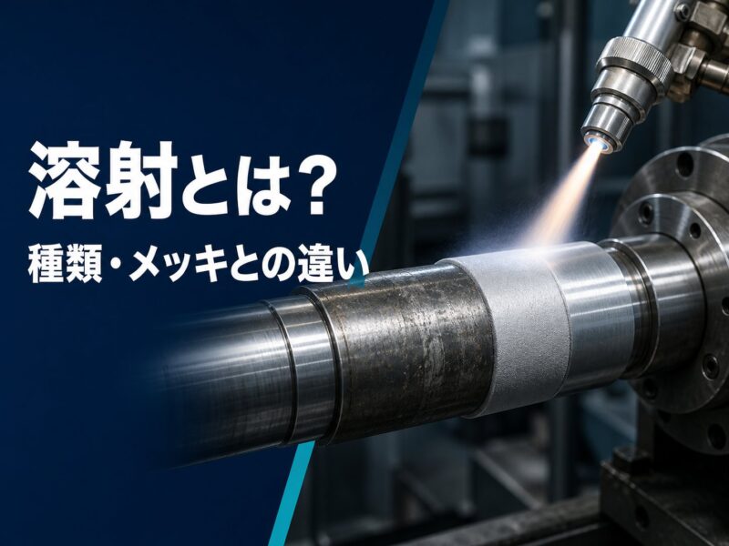 溶射とは？種類・メッキとの違いから摩耗部品の再生まで解説！