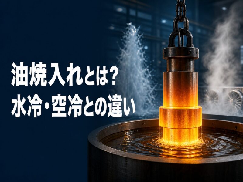 油焼入れとは？水冷・空冷との違いと、焼入れ後の変形まで見越した部品づくりのポイント