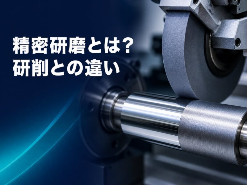 精密研磨とは？研削との違いと、丸物部品を長寿命化する面粗さの決め方