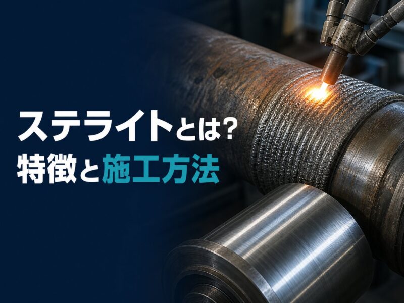 ステライトとは？特徴・施工方法から、摩耗部品を再生する「削り→肉盛り→削り」まで解説！