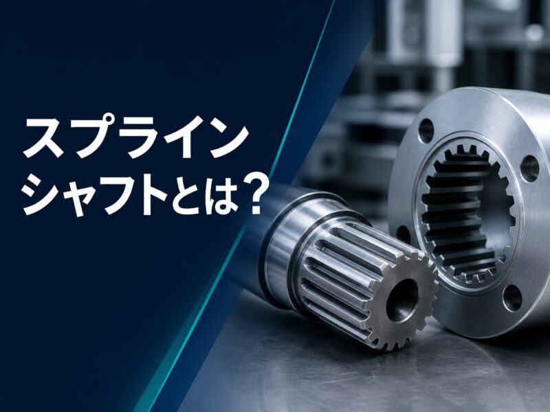 スプラインシャフトとは？種類・規格・加工方法から「材質と熱処理の決め方」まで徹底解説！