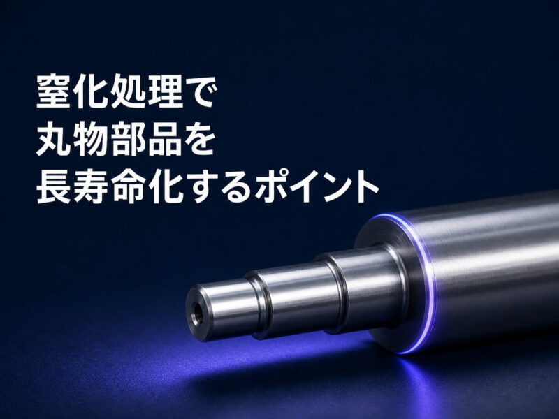 窒化処理とは？原理・適した材質から、丸物部品を長寿命化する選定ポイントまで解説！