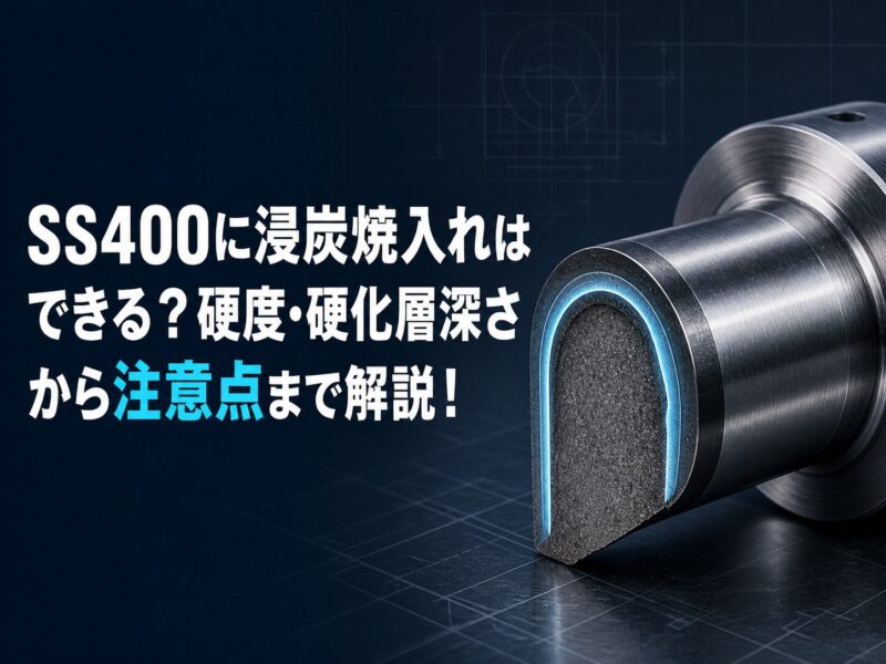 SS400に浸炭焼入れはできる？硬度・硬化層深さから注意点まで解説！